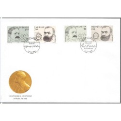 Szwajcaria 1997, Nobel, medycyna. Cz. SŁANIA. FDC ze Szwecją