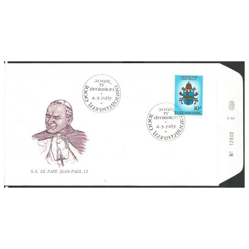 Luksemburg 1985, Papież Jan Paweł II. FDC