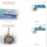 Chiny 2013, Petrochemia, ropa, statek. FDC