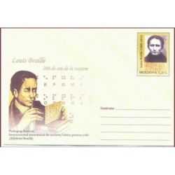Mołdawia 2009, L. Braille, niewidomi, alfabet. Ck