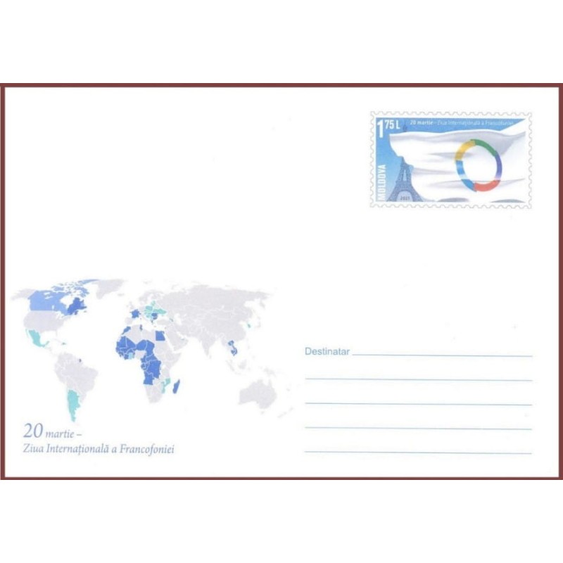 Mołdawia 2021, Frankofonia, mapa, Polska. Ck