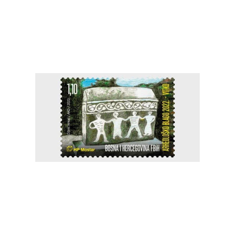 Bośnia 2022, Archeologia, grób **