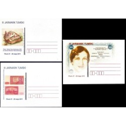 Kartka Płock 2011, Jarmark, banknoty, zamek, Sygietyńska. 3 kartki