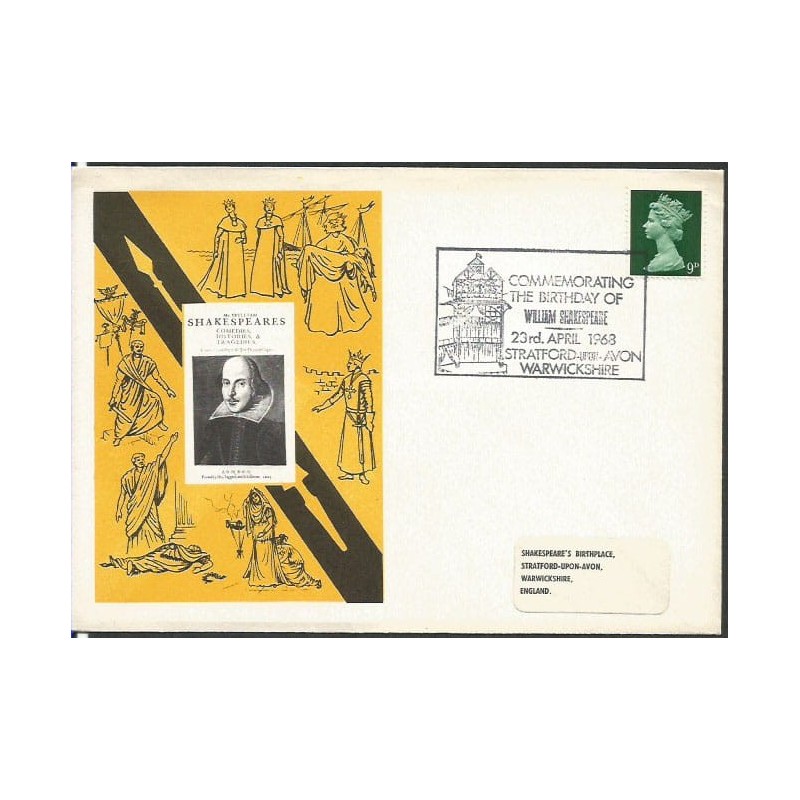 Wielka Brytania 1968, W. Szekspir, teatr, dramat. Datownik