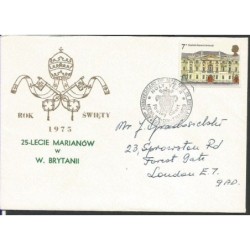 Wielka Brytania 1975, Księża marianie w WB. Henley, ilustrowana koperta