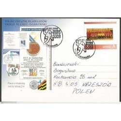 Norwegia 2008, Piłka ręczna, znaczek personalizowany. Bergen