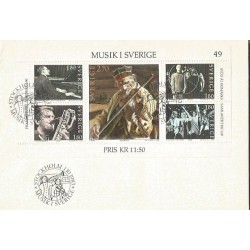 Szwecja 1983, Muzyka. CZ. SŁANIA. FDC