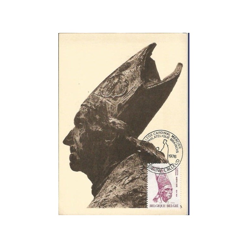 Belgia 1976, Kardynał Mercier. Karta maksimum