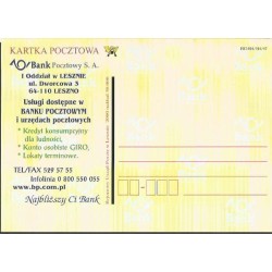 Kartka Leszno 2000, Bank pocztowy, reklama