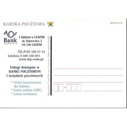 Kartka Leszno 2000, Bank pocztowy, reklama
