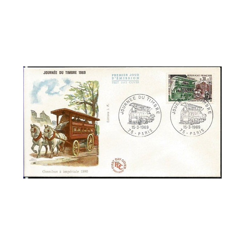 Francja 1969, Tramwaj konny. FDC