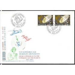 Szwajcaria 1973, M. Kopernik, astronomia. WF Weraba, Lucerna 1973