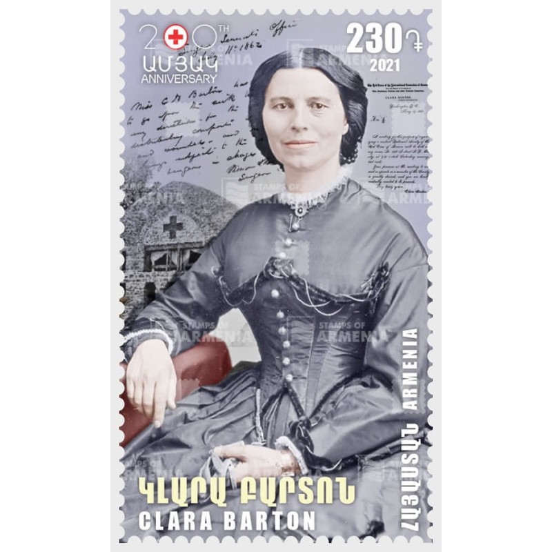Armenia 2021, Clara Barton, Czerwony Krzyż, pielęgniarka **