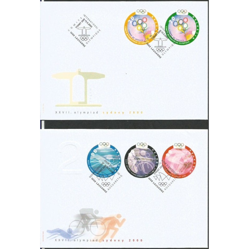 Szwajcaria 2000, Letnia olimpiada Sydney. 2 FDC