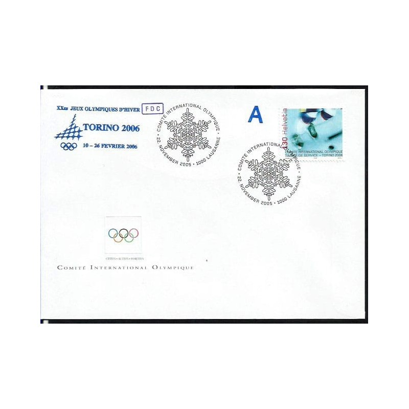 Szwajcaria 2005, Zimowa olimpiada Turyn. FDC MKOl