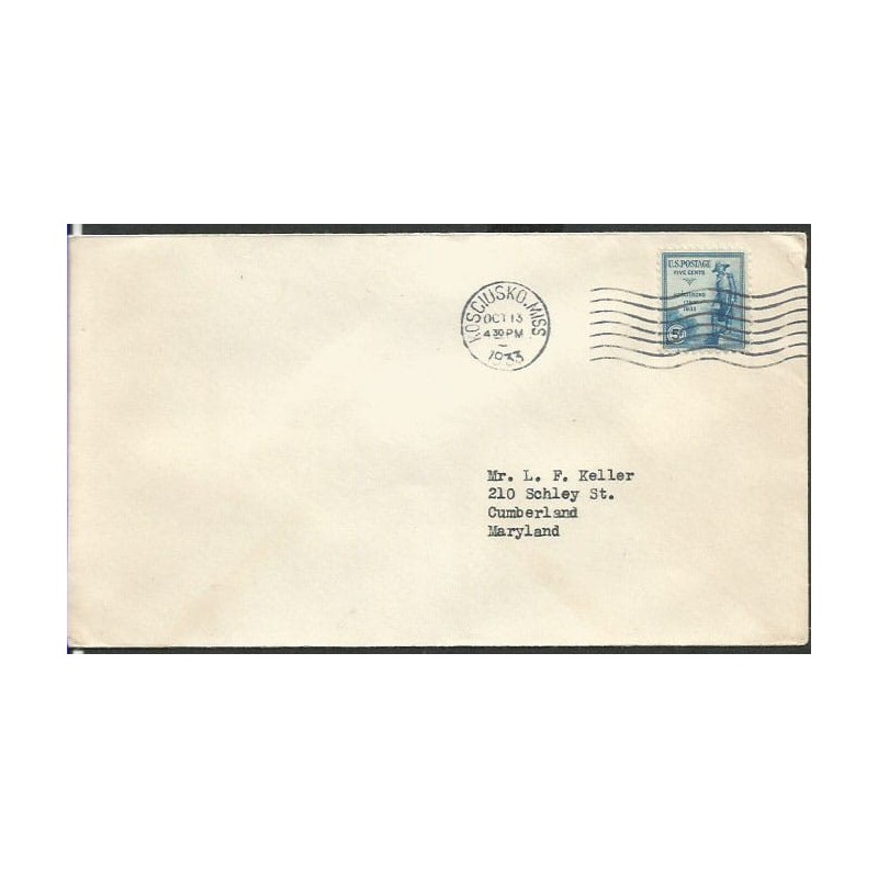 USA 1933, Tadeusz Kościuszko. FDC Kosciusko MISS