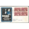 USA 1957, Nauczyciele, edukacja. FDC z obiegu do Polski