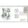 USA 1960, Harcerstwo dziewcząt, ognisko, 50 lat. FDC