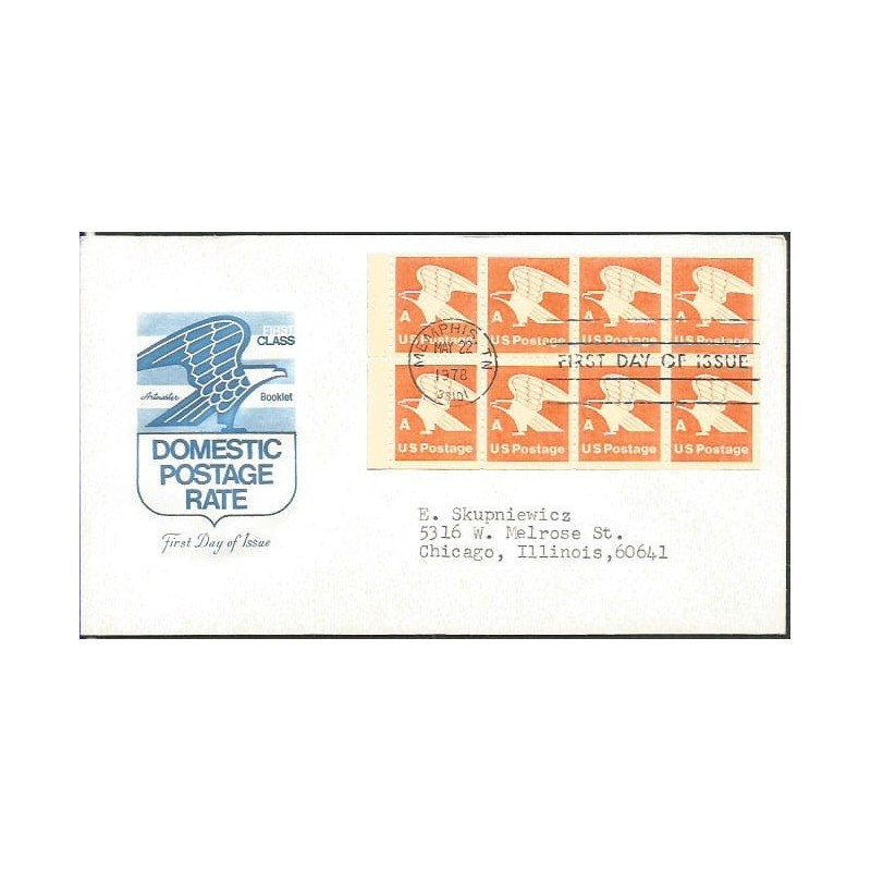 USA 1978, Orzeł, godło USA, obiegowe. FDC z obiegu