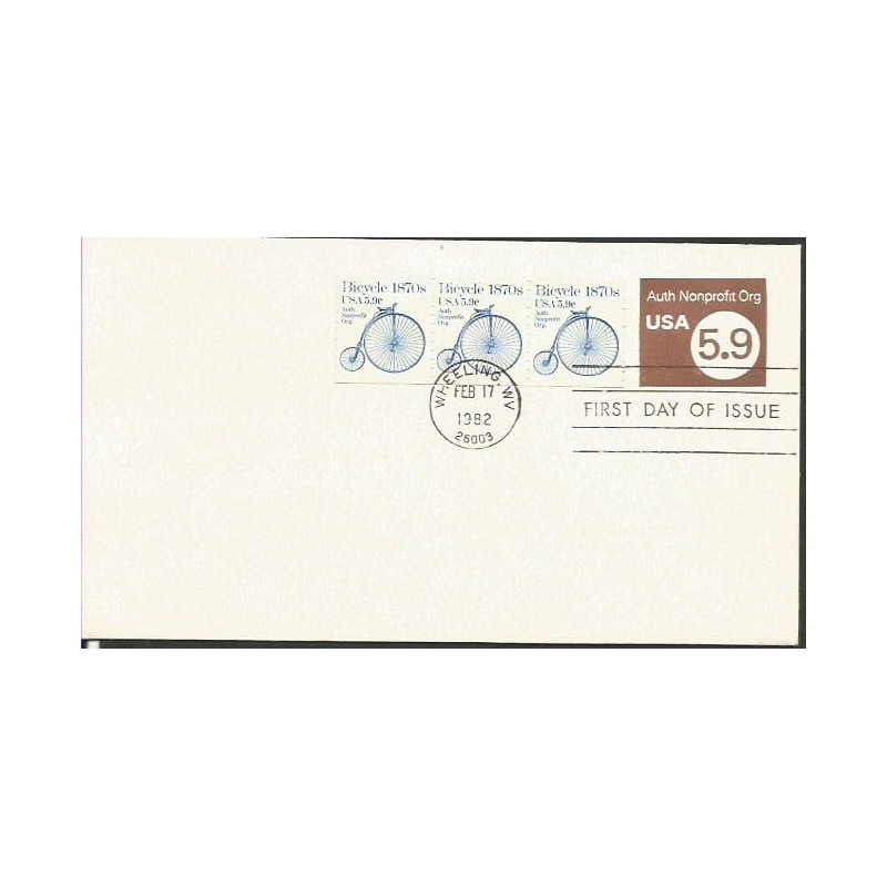 USA 1982, Rower. FDC