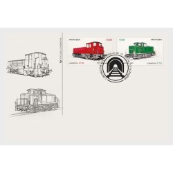 Chorwacja 2022, Kolej, lokomotywy. FDC