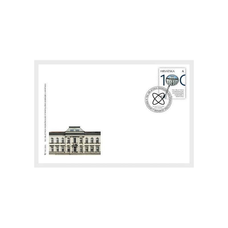 Chorwacja 2022, Medycyna, stomatologia, uczelnia. FDC