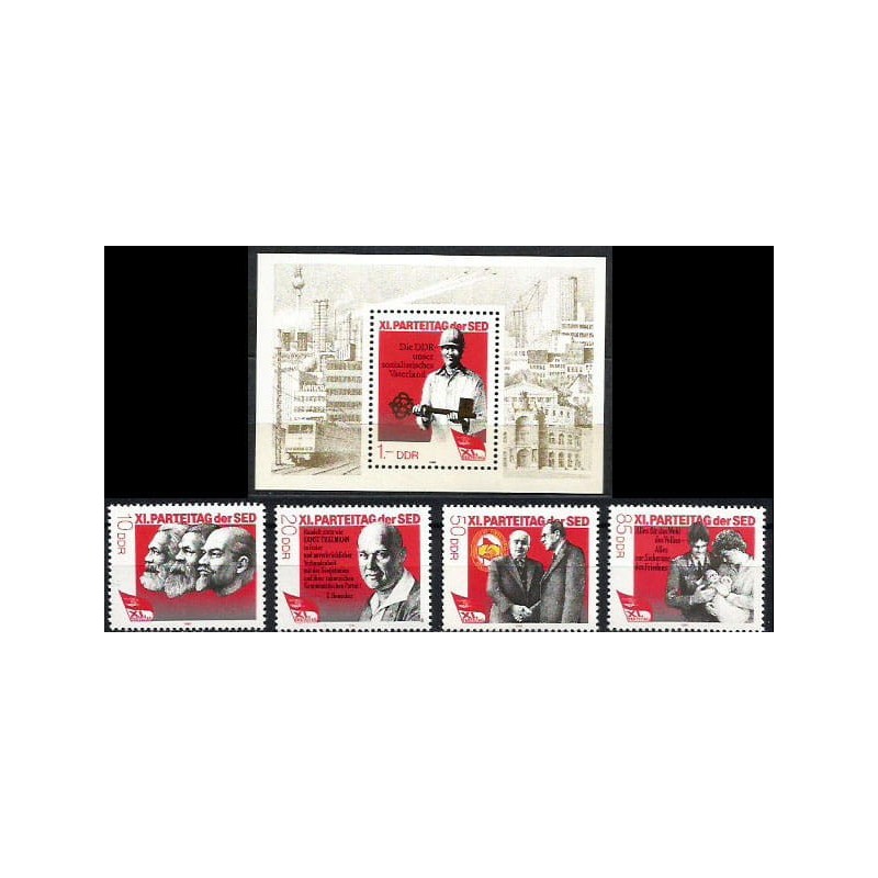 Niemcy NRD 1986, Partia komunistyczna. Z blokiem **