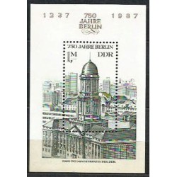 Niemcy NRD 1987, Berlin, 750 lat, ratusz. Blok **