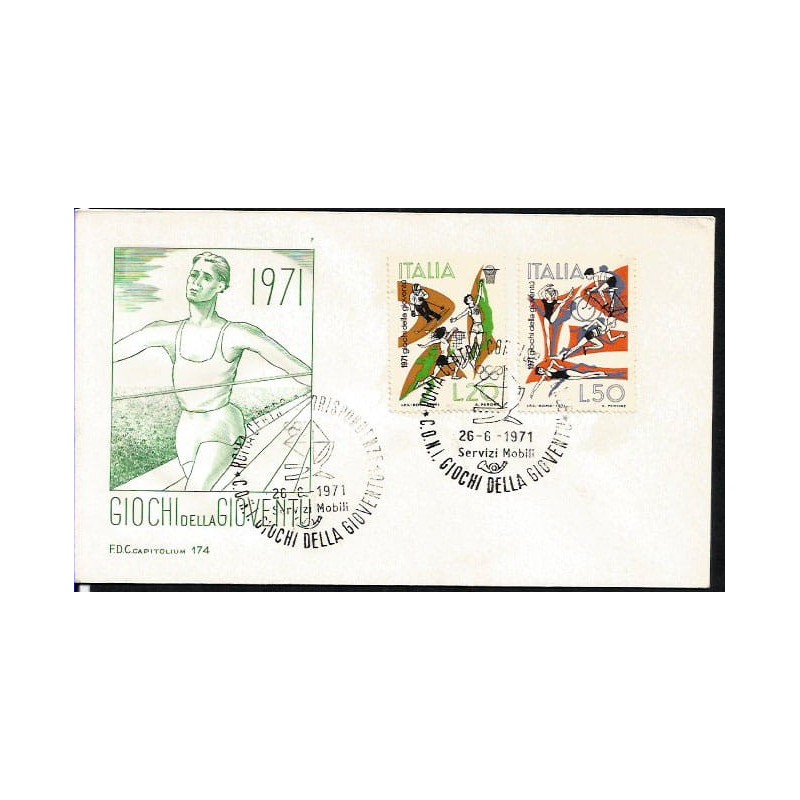 Włochy 1971, Sport. FDC