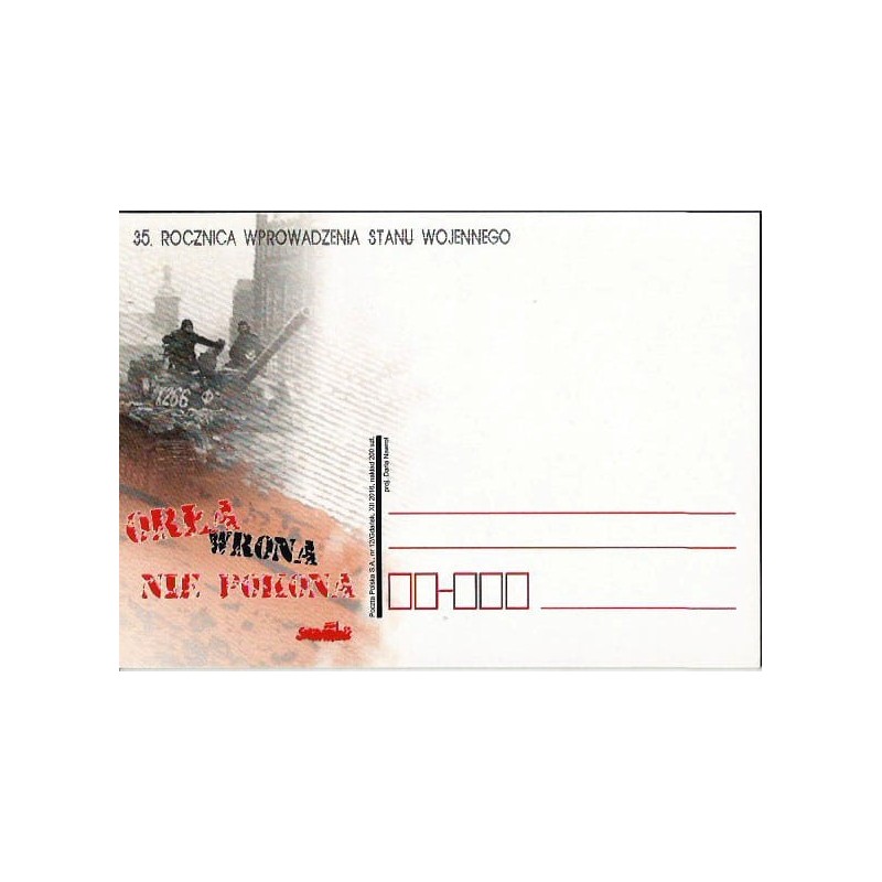 Kartka Gdańsk 2016, Stan wojenny, Solidarność, czołg