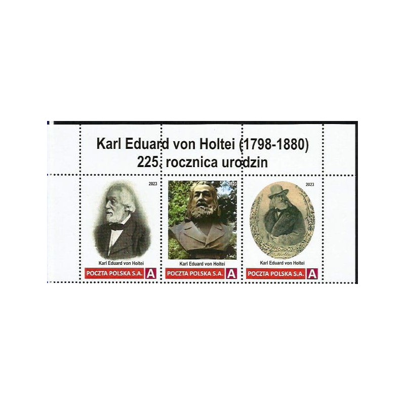 2023 Personalizowany. Karl Eduard von Holtei, teatr, literatura, Wrocław, Kościuszko. Pasek