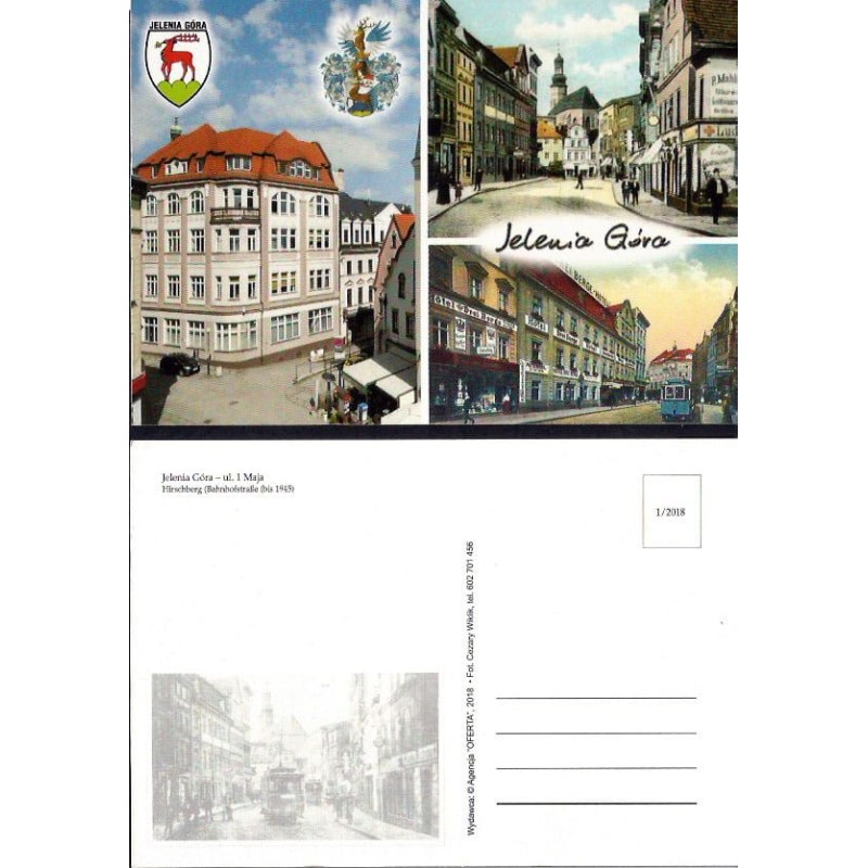 Jelenia Góra, ul. 1 Maja, tramwaj. 2018