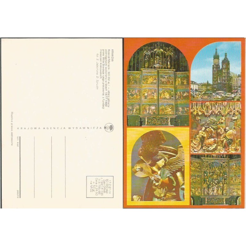 Kraków, kościół Mariacki. 1986, bez obiegu