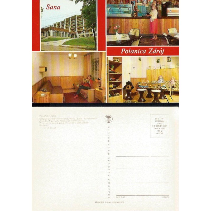 Polanica Zdrój, ośrodek Sana. 1987, bez obiegu