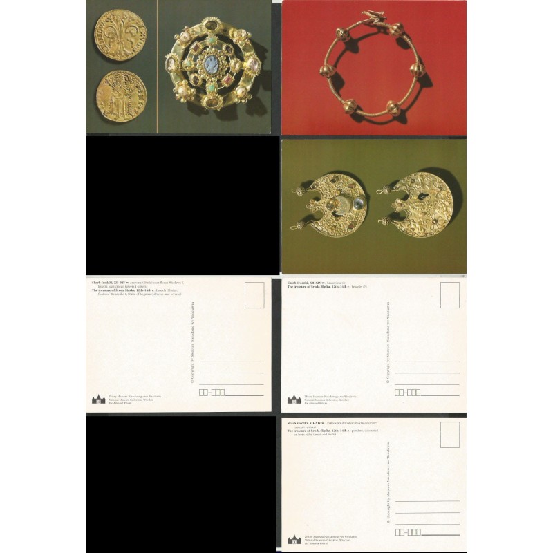 Wrocław, Muzeum Narodowe. Skarb średzki. 3 kartki