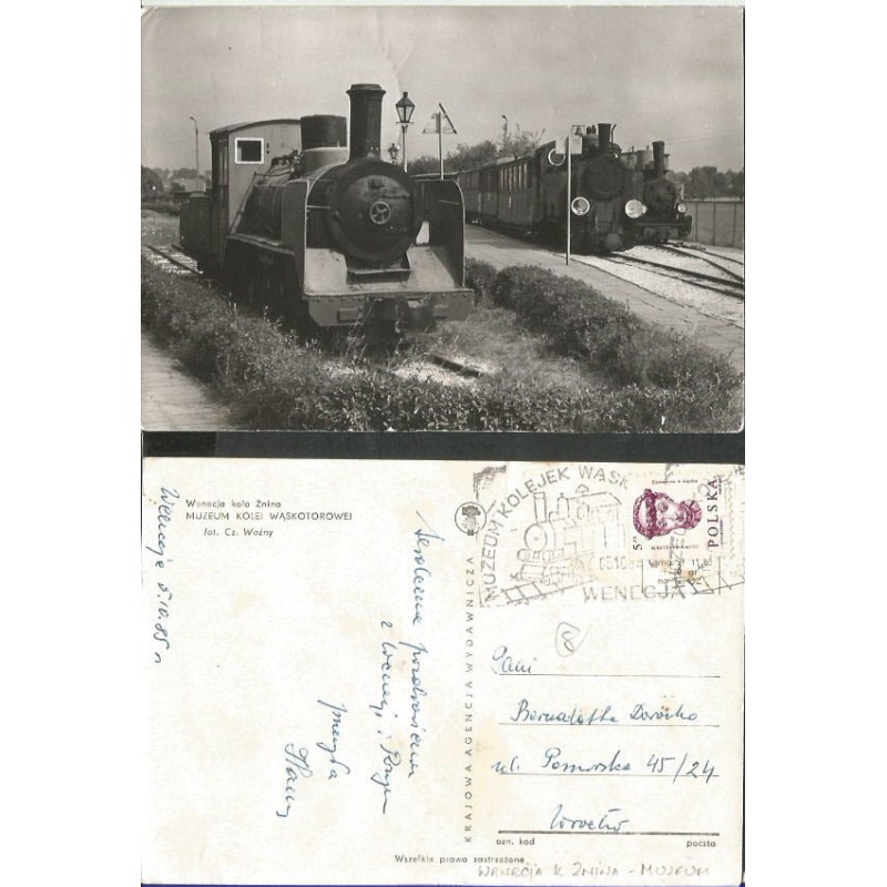 Wenecja koło Żnina, muzeum, kolej wąskotorowa. Z obiegu