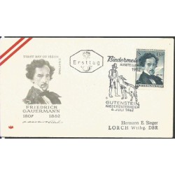 Austria 1962, F. Gauermann, malarstwo. FDC