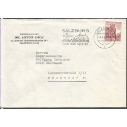 Austria 1965, Turystyka, góry, autobus. Salzburg