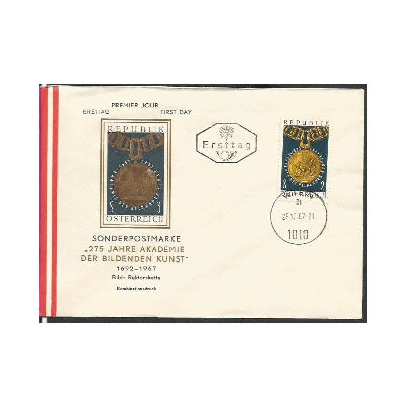 Austria 1967, Akademia sztuki. FDC