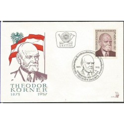 Austria 1973, T. Korner, prezydent, polityka. FDC