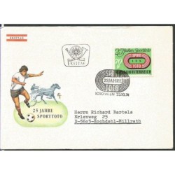 Austria 1974, Lotto, loteria, konie, piłka nożna. FDC