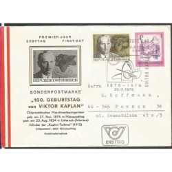 Austria 1976, V. Kaplan, technika, maszyny. FDC