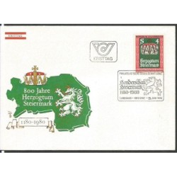 Austria 1980, Styria, księstwo. FDC