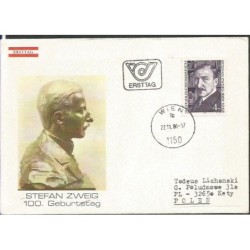 Austria 1981, S. Zweig, poezja, literatura. FDC