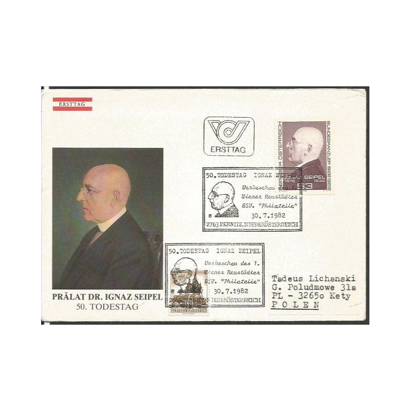 Austria 1982, I. Seipel, polityka. FDC