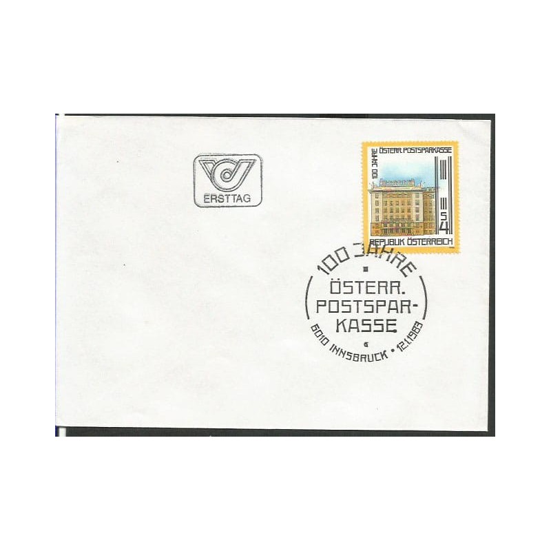 Austria 1983, Kasa oszczędnościowa, bank. FDC
