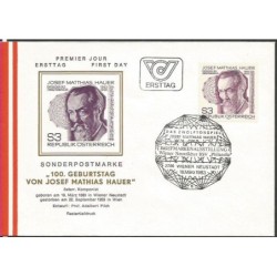 Austria 1983, Muzyka, J. M. Hauer. FDC