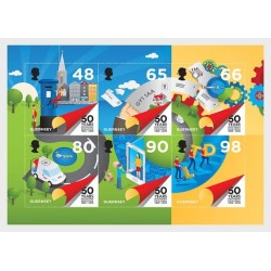 Guernsey 2019, 50 lat autonomii pocztowej **