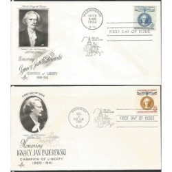 USA 1960, Muzyka: Paderewski, Kraków. FDC