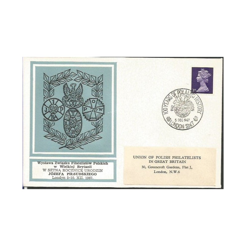 Wielka Brytania 1967, Józef Piłsudski, wystawa. Londyn